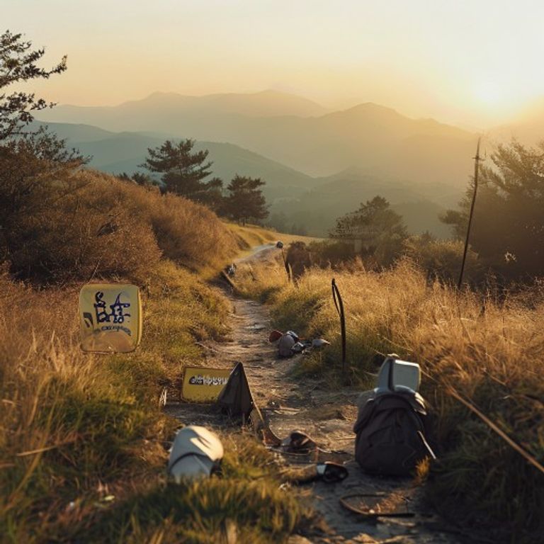 산간 성묘 동선의 예초 작업 반경과 안전거리 15m 이내 접근 금지 구간